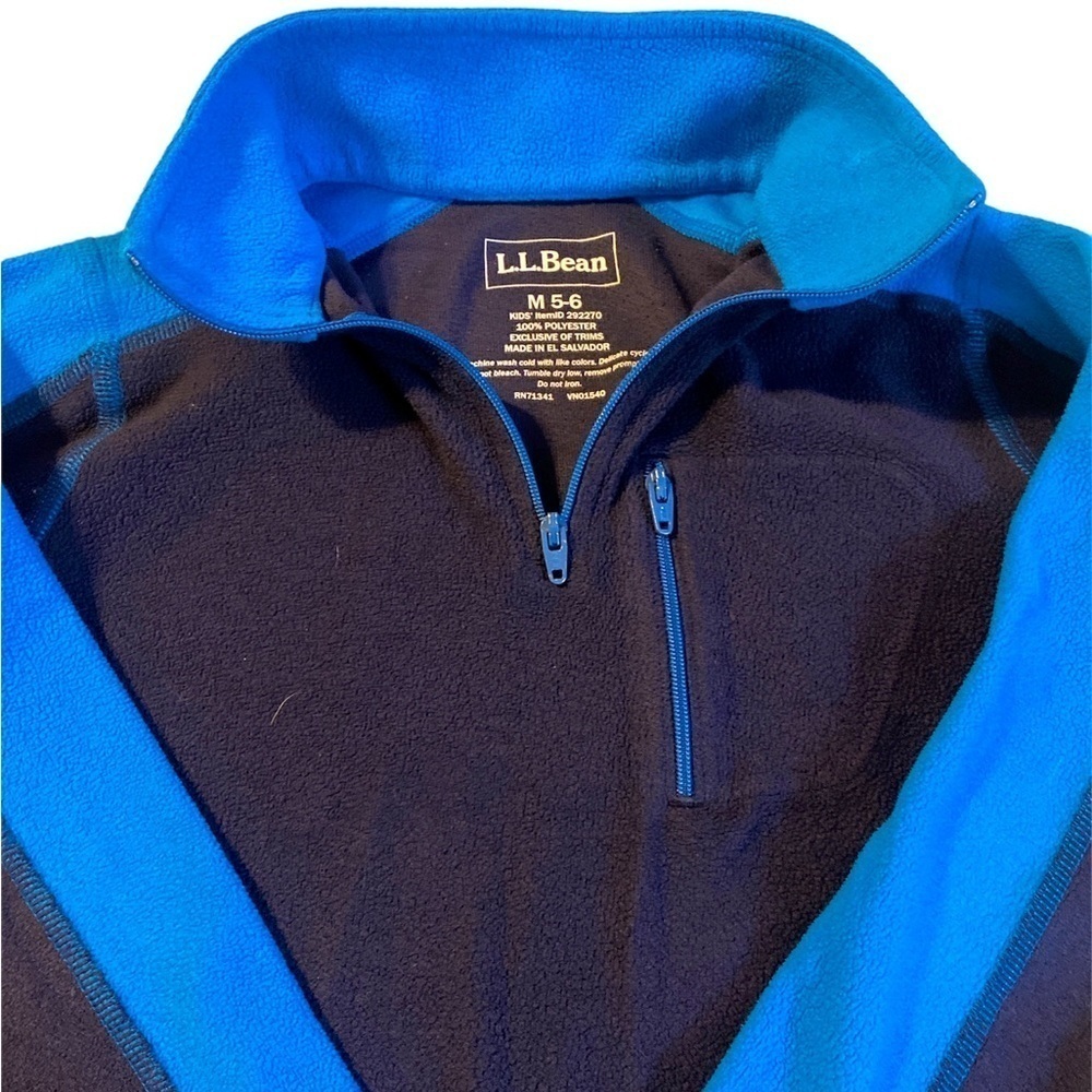 Ll Bean fleece pullover Size M 5-6